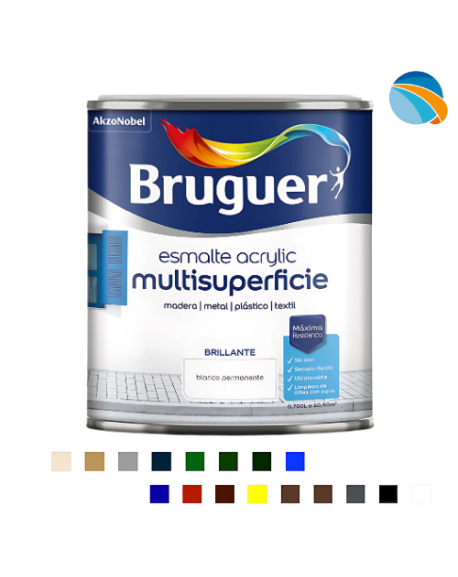 BRUGUER Esmalte Acrílico Multisuperficie Brillante – 750 ml