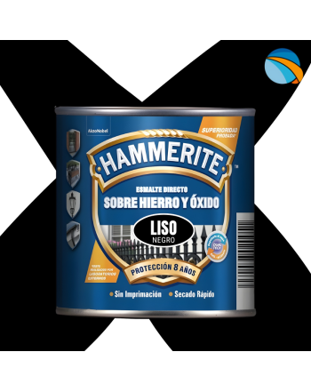 HAMMERITE Esmalte Liso Brillante – 250 ml | Pintura metálica