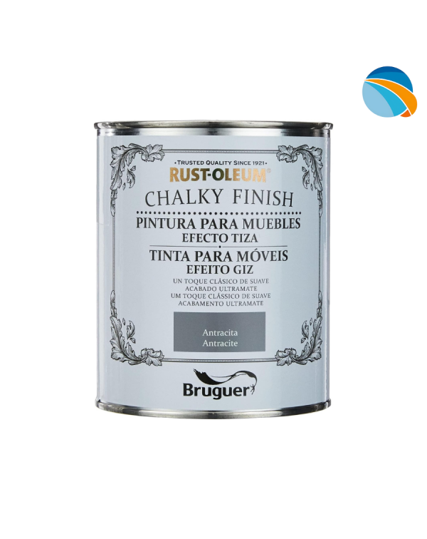 CHALK PAINT Pintura Efecto Tiza Antracita – 750 ml
