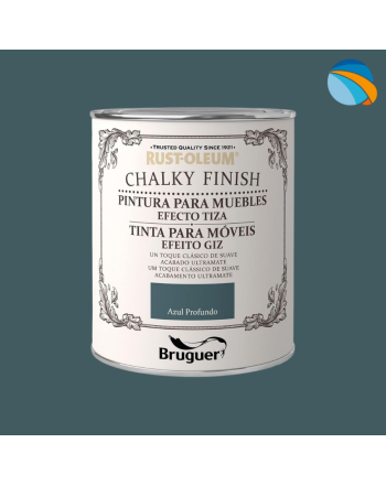 CHALK PAINT Pintura Efecto Tiza Azul Profundo – 750 ml