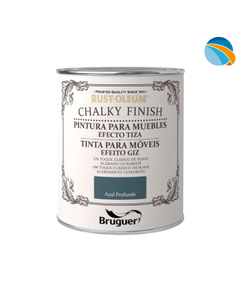 CHALK PAINT Pintura Efecto Tiza Azul Profundo – 750 ml
