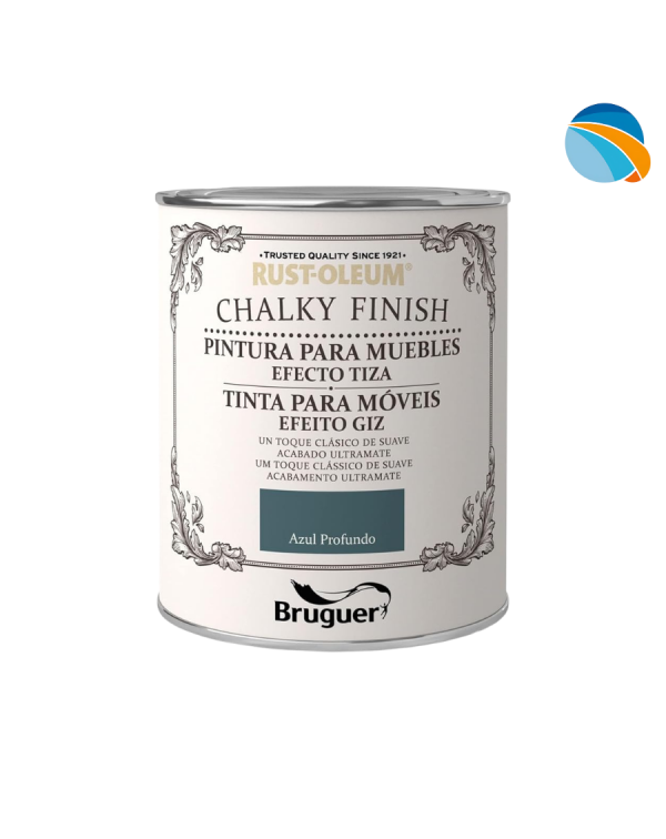 CHALK PAINT Pintura Efecto Tiza Azul Profundo – 750 ml