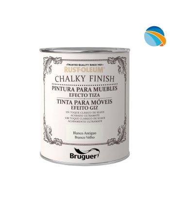 CHALK PAINT Pintura Efecto Tiza Blanco Antiguo – 750 ml