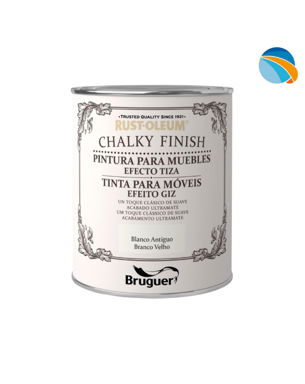 CHALK PAINT Pintura Efecto Tiza Blanco Antiguo – 750 ml