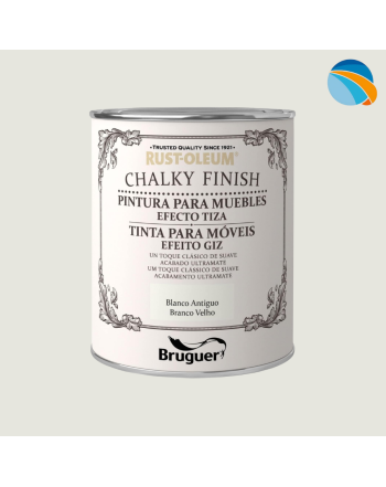 CHALK PAINT Pintura Efecto Tiza Blanco Antiguo – 750 ml