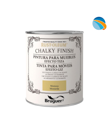 CHALK PAINT Pintura Efecto Tiza Mostaza – 750 ml