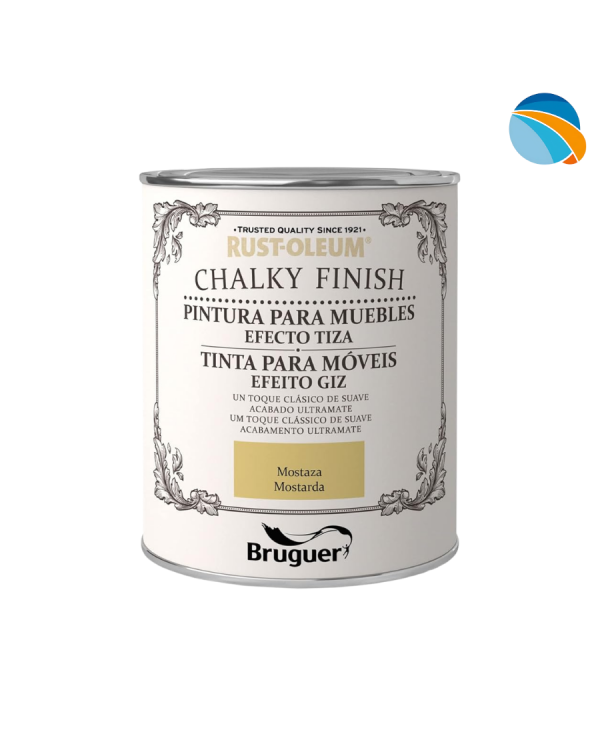 CHALK PAINT Pintura Efecto Tiza Mostaza – 750 ml