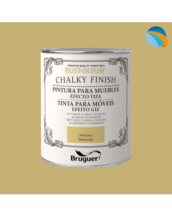 CHALK PAINT Pintura Efecto Tiza Mostaza – 750 ml