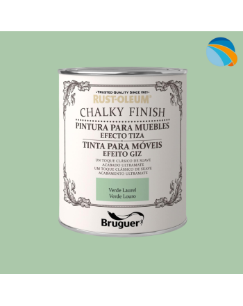 CHALK PAINT Pintura Efecto Tiza Verde Laurel – 750 ml