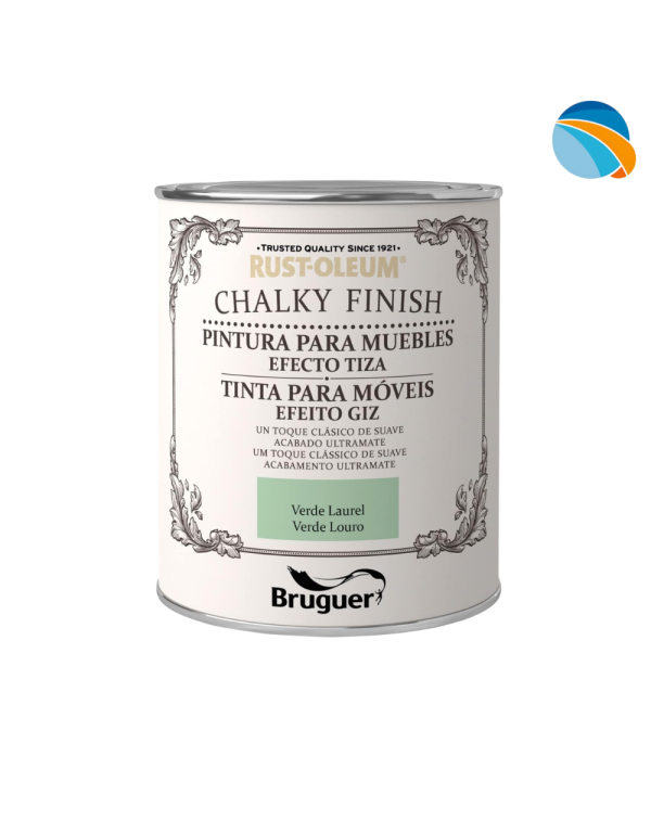 CHALK PAINT Pintura Efecto Tiza Verde Laurel – 750 ml