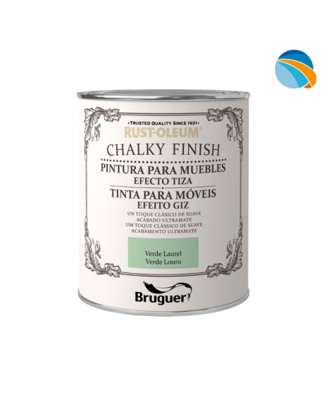 CHALK PAINT Pintura Efecto Tiza Verde Laurel – 750 ml
