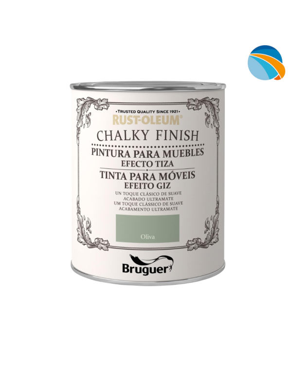 CHALK PAINT Pintura Efecto Tiza Verde Oliva – 750 ml