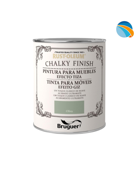 CHALK PAINT Pintura Efecto Tiza Verde Oliva – 750 ml