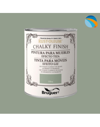 CHALK PAINT Pintura Efecto Tiza Verde Oliva – 750 ml