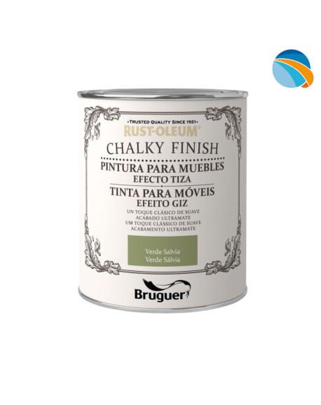 CHALK PAINT Pintura Efecto Tiza Verde Salvia – 750 ml