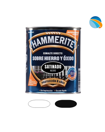 HAMMERITE Esmalte Satinado – 250 ml y 750ml | Pintura metálica